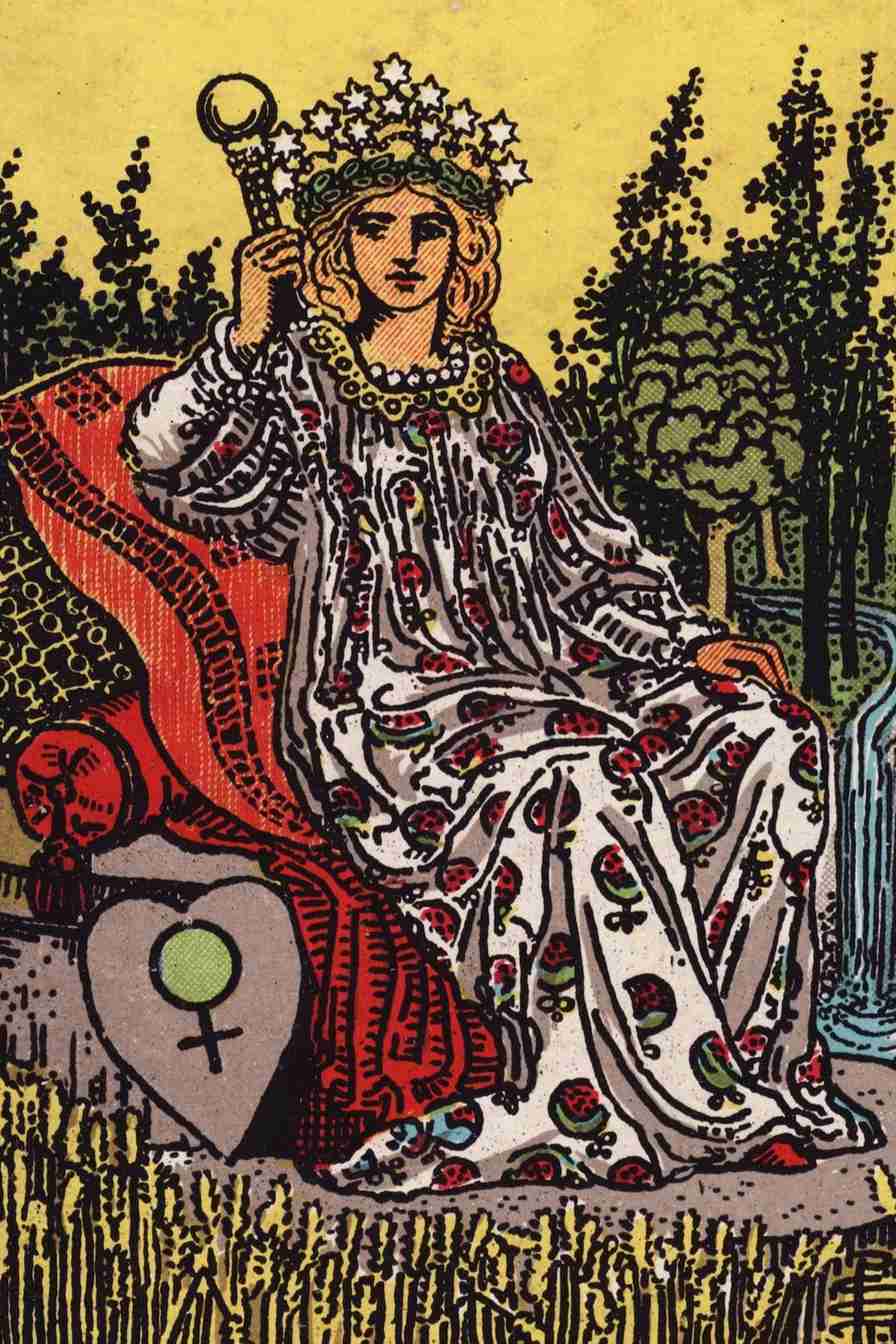 The Empress tarot card artwork used in the Zodico guide.