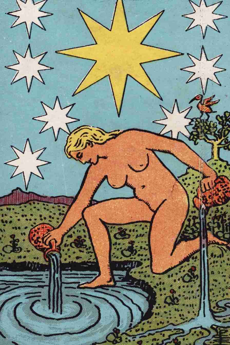 The Star tarot card artwork used in the Zodico guide.